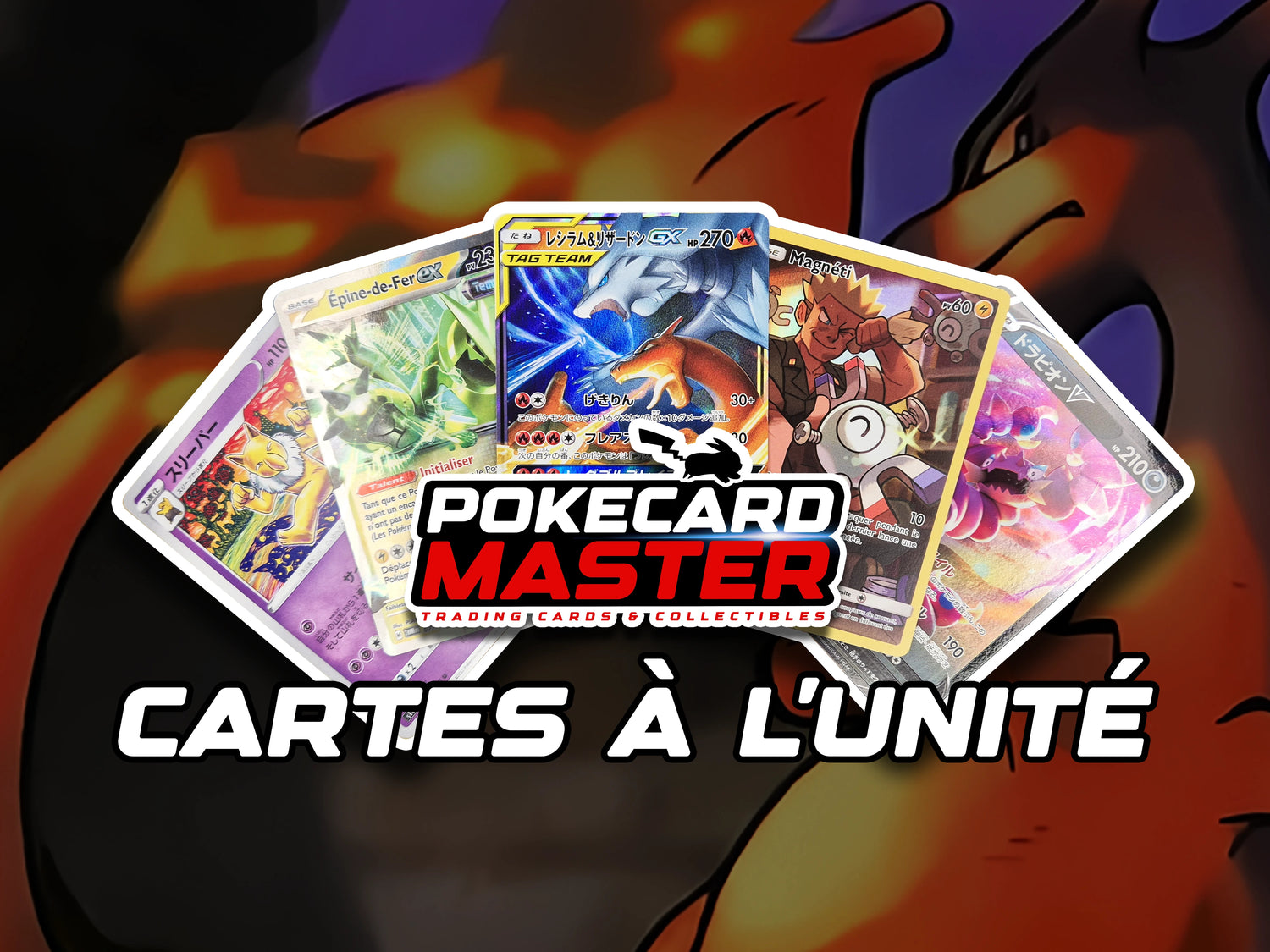 Cartes Pokemon à l'unité.