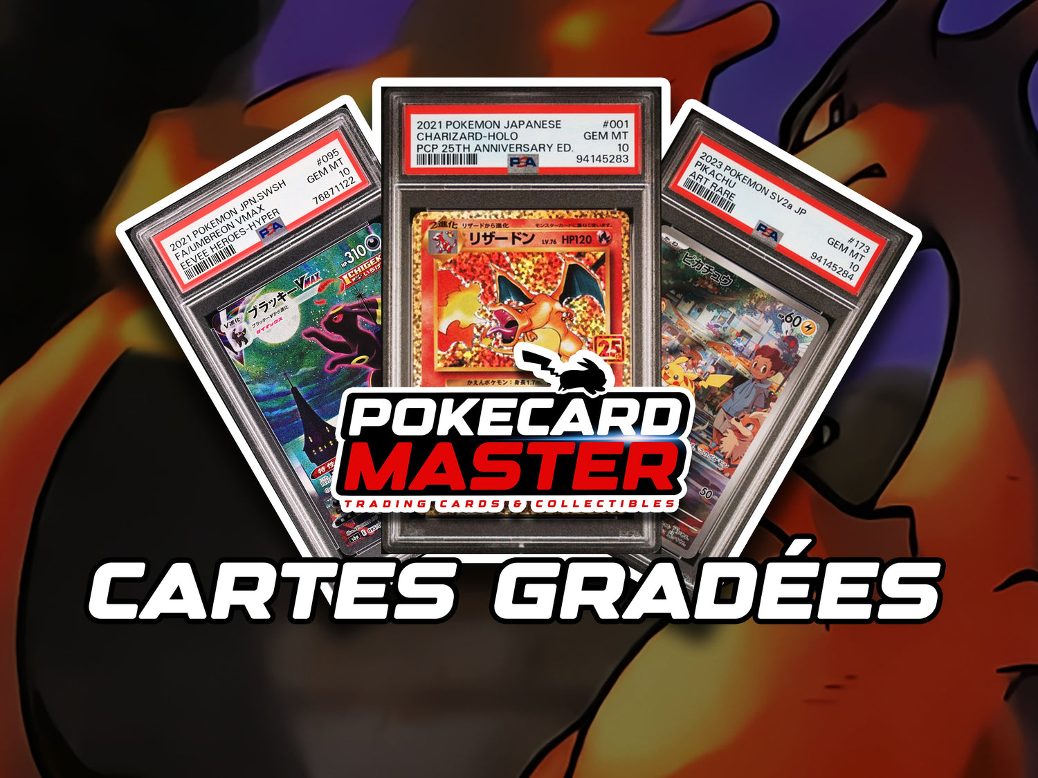 Cartes Pokémon Gradées.