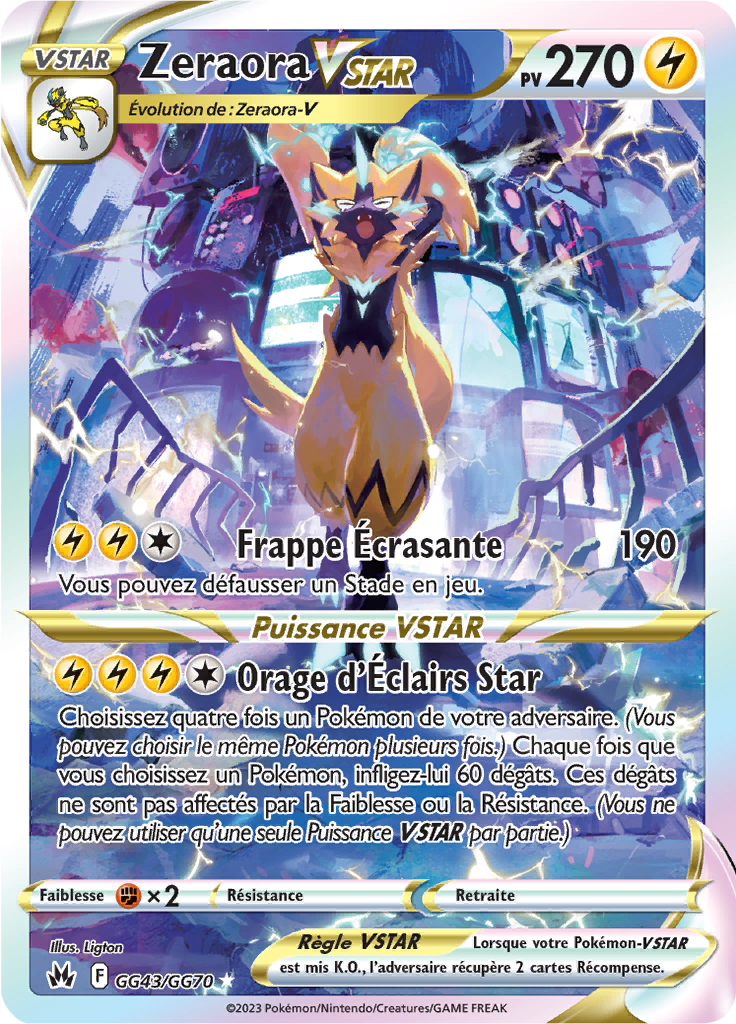 Zeraora Vstar GG43/GG70 -  Zénith Suprême